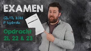 Examen wiskunde  GLTL 2021  Opdracht 21 22 amp 23 [upl. by Lizned932]