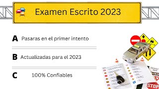 2023 ACTUAL EXAMEN TEÓRICO para la LICENCIA DE CONDUCIR PREGUNTAS DEL DMVen Español [upl. by Neeli353]