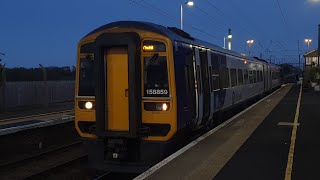 FURTHEST NORTH Northern Railway Class 158859 between Alnmouth and Chathill  2A40 [upl. by Thekla]