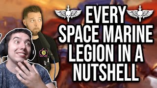 Every Single Warhammer Space Marine Legion in a Nutshell Reaction [upl. by Airlia]