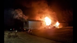 Trailer fire kills five people near Goodfield [upl. by Bowerman815]