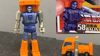 How to transform Newage 58 Balin Transformers generation one legends scale minibot huffer [upl. by Beall161]