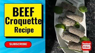 Goan Beef Croquette Recipegoanvlogger lovecooking goan [upl. by Itsuj]