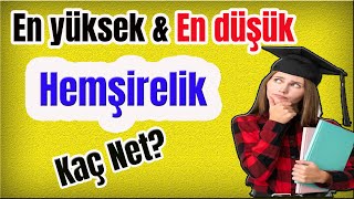 en yüksek ve en düşük hemşirelik kaç net 2023 yks I en yüksek hemşirelik I en düşük hemşirelik [upl. by Mitchel]