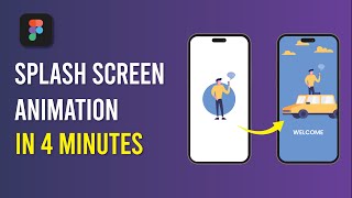 How to Design Animated Splash Screen in Figma  4 Minutes Figma Tutorial [upl. by Sinegra]