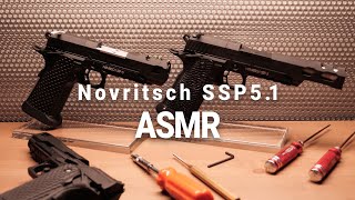 Airsoft Gun ASMR Novritsch SSP5 51 installing Revanchist Airsoft Upgrade Parts [upl. by Adnyc]