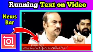 How to add Running Text on Video  How To create scroll text in inshot app  Baloch Editz [upl. by Rebeca744]