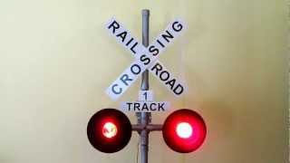 Railroad Crossing Signal in Operation [upl. by Llimaj250]