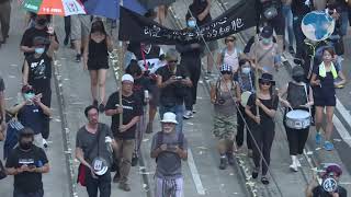 Hong Kong police shoot a protester as China marks national day [upl. by Belva]