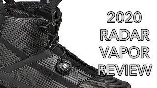 2020 Radar Carbitex Vapor Water Ski Binding Review [upl. by Stanwood814]