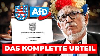 Thüringen DAS KOMPLETTE URTEIL [upl. by Idette]