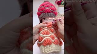 Crochet beanie tutorial👆 [upl. by Ecyoj]