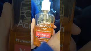 neutrigena acne facewash shorts [upl. by Alenairam]