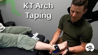 Easy KT Arch Tape for Plantar Fasciitis and Heel Pain [upl. by Kaden]