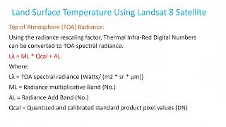 How to calculate land surface temperature from Landsat 8 Satellite Data [upl. by Amie]