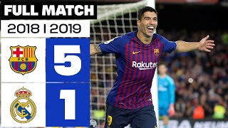 FC Barcelona vs Real Madrid 51 20182019 PARTIDO COMPLETO [upl. by Pogue]