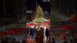 Cologne Cathedral Koln dom Christmas Market christmas xmas christmasmarkets christmasmagic [upl. by Colinson]