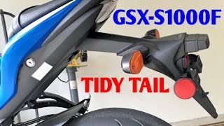 GSXS1000F Fender Eliminator Install How to install GSXS1000F Tidy Tail [upl. by Slein313]