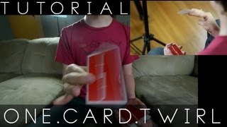 ZMs One Card Twirl  Cardistry Tutorial by Zach Mueller [upl. by Preuss]