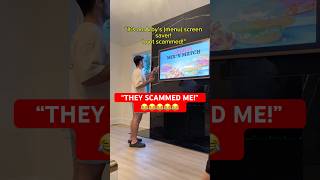 Imagine Buying a TV and Seeing This shorts scam [upl. by Noremak]