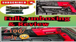 ₹2100 में Rotary Hammer Drill Machine  smart tough 26mm 1200W Hammer Drill Unboxing amp Review [upl. by Nonnag601]