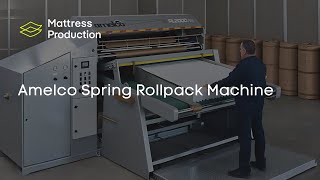 Amelco RL2000E Spring Rollpack Machine  Mattress Production [upl. by Solley743]