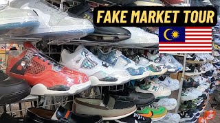 Fake Market in Malaysia Tour of Petaling Street in Kuala Lumpur [upl. by Smeaj]