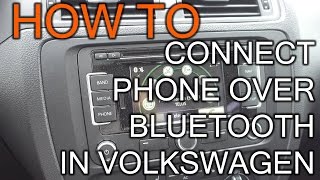 How To Connect Bluetooth Phone In VW Volkswagen car [upl. by Ricardo]