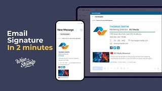 How to create an email signature with WiseStamp [upl. by Ttenna815]