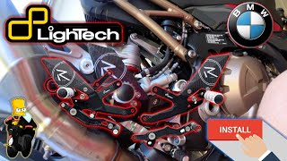 How to Install LighTech R Series Rearsets on 2022 BMW S1000RR [upl. by Sandell527]