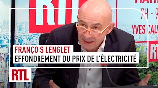 François Lenglet  Effondrement du prix de lélectricité [upl. by Anaynek]