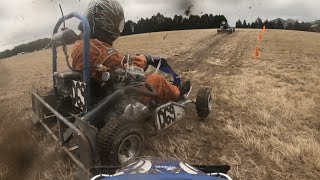 Grass Karting NZ style in Dunedin  200cc Lifan [upl. by Delos]