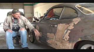 1969 Volkswagen Karmann GhiaHow To Remove Old Bondo Part 1 [upl. by Barimah434]