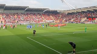 Birmingham City V Rotherham Away 2024  Players Entering The Pitch [upl. by Bindman798]