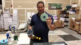 How to Honing and polishing marble stone clean center training DIY projects [upl. by Grados]