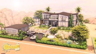 Large Modern Home🌵 Pack Restricted  simmeringsummersavefile  The Sims 4 Speed Build  No CC [upl. by Joelle174]