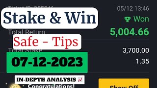 FOOTBALL PREDICTIONS FOR TODAY 07122023 Safe Tips For Sure Wins Plus 2 odds Ticket [upl. by Malcom]