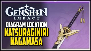 Katsuragikiri Nagamasa Diagram Location Genshin Impact [upl. by Lizbeth]