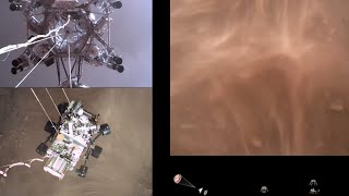 Perseverance Rover’s Descent and Touchdown on Mars Official NASA Video [upl. by Fayette]