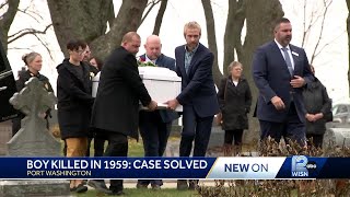 Cold case solved community lays 7yearold boy killed in 1959 to rest [upl. by Romeon]