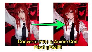 Convertir Fotos en Anime fácil en Pixai Art arteporIA stablediffusion [upl. by Oiril]