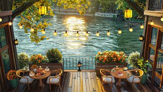 Sweet Summer Jazz🌥️ Relaxing Jazz Instrumental Music amp Cozy Coffee Shop Ambience to WorkStudyFocus [upl. by Pas730]