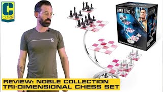 Review Noble Collection TriDimensional Chess Set [upl. by Ihp]