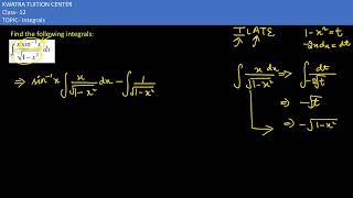 31 Integrate xsin1x root 1x2 [upl. by Cloe]