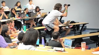 OBVIOUS CHEATING IN LECTURES PRANK [upl. by Retniw]