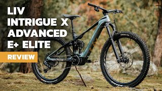 Liv Intrigue X Advanced E Elite Review  Lightweight Womens eMTB [upl. by Adnelg761]