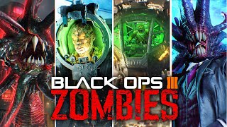 Beating EVERY BLACK OPS 3 ZOMBIES EASTER EGG in one video [upl. by Hertz825]