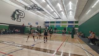 Ponoka Broncs vs Ponoka christian eagle jr B volleyball 2nd set [upl. by Rattray]