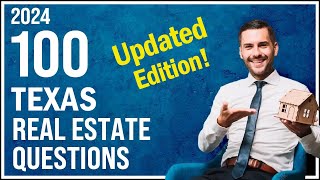 Texas Real Estate Exam 2024 100 Questions with Explained Answers  Updated Edition [upl. by Nezam]