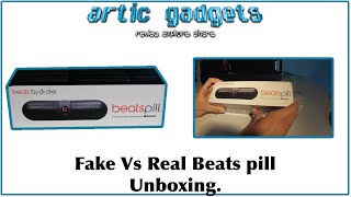 Beats pill unboxing Fake vs real [upl. by Arihsaj]